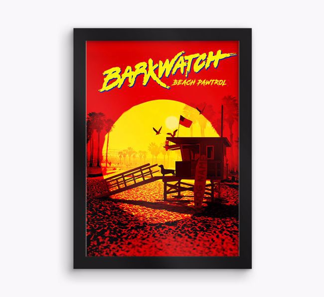 'Barkwatch' Personalised {breedFullName} Framed Print